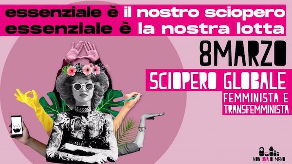 "Non una di meno" aderisce allo sciopero dell'8 Marzo