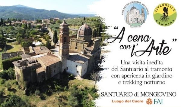 "A Cena con l'Arte", quattro appuntamenti in notturna al Santuario di Mongiovino