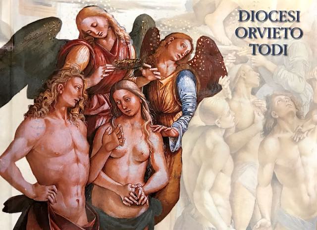 "Adamo ed Eva" di Luca Signorelli traslocano sull'Agenda della Diocesi di Orvieto-Todi