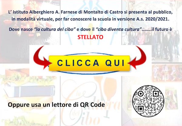 Orientamento a distanza per l'Istituto Alberghiero di Montalto di Castro