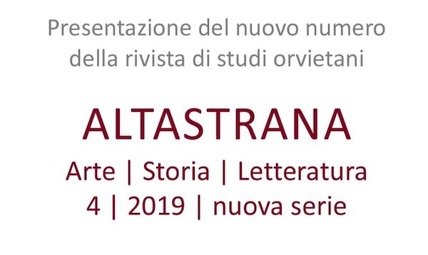 Si presenta il quarto numero della rivista "Altastrana"
