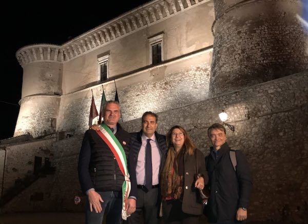 Inaugurate la nuova illuminazione artistica del Castello e il rifacimento dei Bastioni