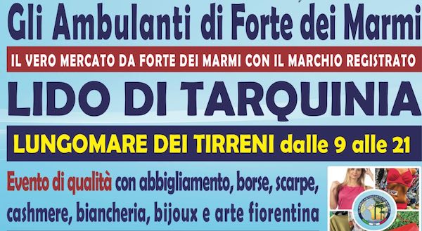 Gli Ambulanti di Forte dei Marmi al Lido di Tarquinia