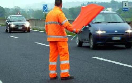 Restringimento di carreggiata per lavori sulla rampa in uscita per l'E45