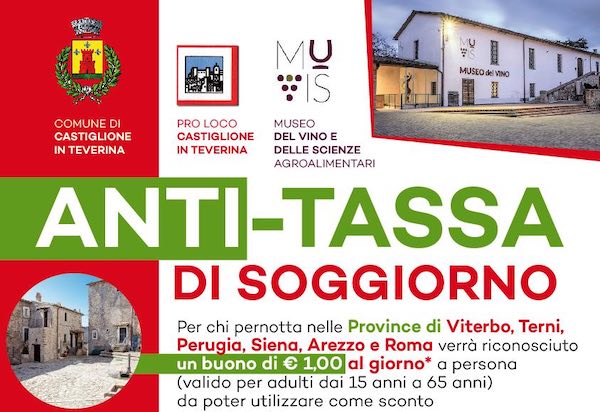 Arriva l'anti-tassa di soggiorno per agevolare il turismo di prossimità