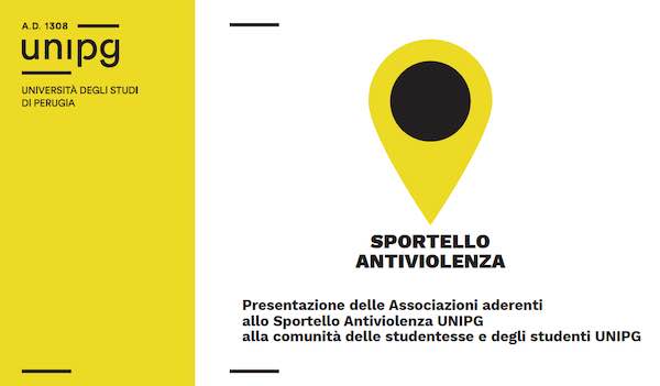 Sportello Antiviolenza, presentazione delle associazioni aderenti alla comunità delle studentesse e degli studenti dell'Unipg