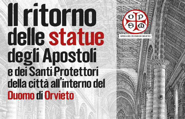 Il ritorno delle statue degli Apostoli e dei Santi Protettori nel Duomo di Orvieto