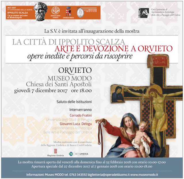 "La città di Ippolito Scalza. Arte e devozione a Orvieto: opere inedite e percorsi da riscoprire"