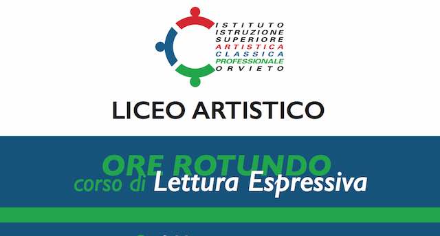 "Ore Rotundo". Corso di lettura espressiva al Liceo Artistico con i Lettori Portatili