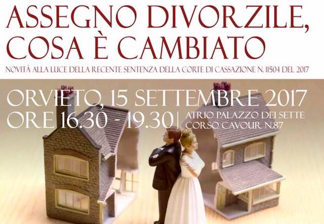"Assegno divorzile, cosa è cambiato". Al Palazzo dei Sette, il convegno dell'A.I.G.A.