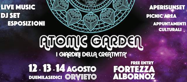 "Atomic Garden" trasforma la Fortezza Albornoz in "Giardino della Creatività"
