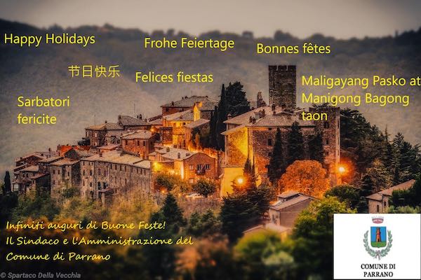 Il Comune fa gli auguri in nove lingue