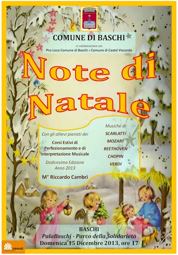 "Note di Natale" con i giovani musicisti di Castel Viscardo
