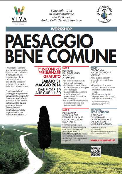"Paesaggio bene comune"