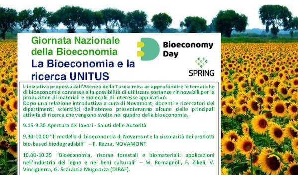 Giornata Nazionale sulla Bioeconomia, workshop all'Unitus