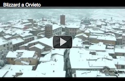 Blizzard a Orvieto - Video e Foto