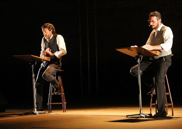 Alessio Boni e Marcello Prayer in "Canto degli Esclusi. Concertato a due per Alda Merini"