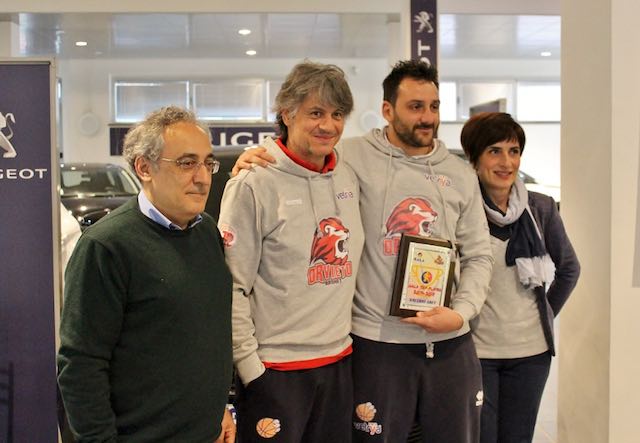 Vetrya Orvieto Basket ospite della Gala Auto premia Valerio Abet