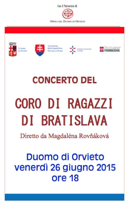 Intesa di amicizia e cooperazione tra Comune e Ambasciata della Repubblica Slovacca in Italia