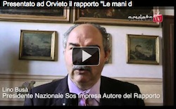 Presentato ad Orvieto il rapporto "Le mani della criminalità sulle imprese"