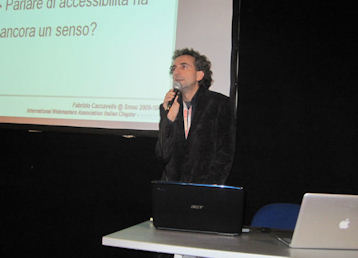 Investimento e ritorno, nel web del futuro l'accessibilità è strumento di business (o di marketing): Fabrizio Caccavello a Smau 2009