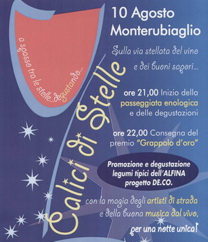 Si rinnova l'appuntamento con "Calici di stelle" a Monterubiaglio. Al via la XII edizione