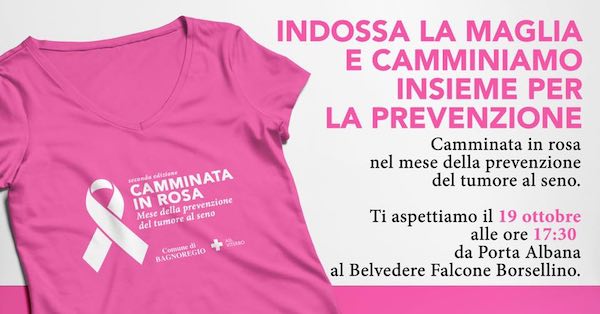 "Camminata in rosa", da Porta Albana a Civita per la prevenzione del tumore al seno