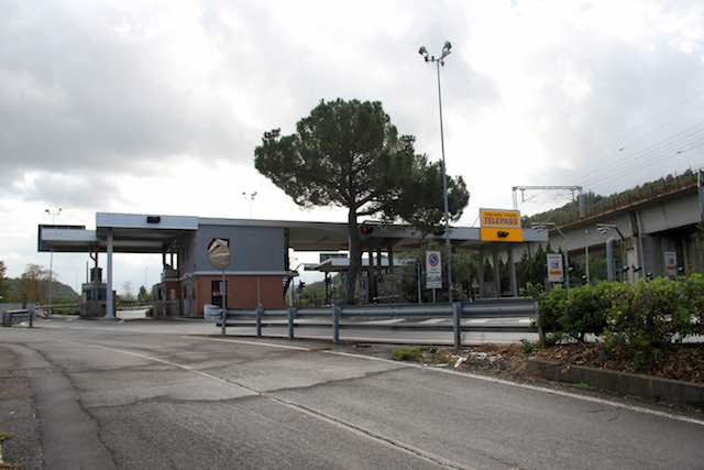 Chiusura temporanea del casello autostradale di Orvieto per lavori di pavimentazione