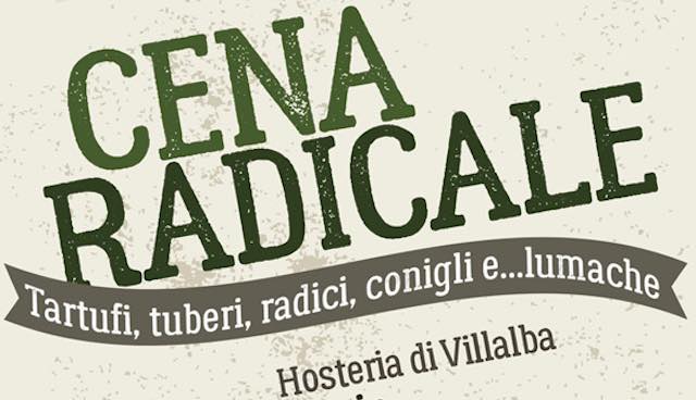 "Cena Radicale" all'Hosteria di Villalba