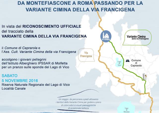 "Da Montefiascone a Roma passando per la variante cimina della Via Francigena"