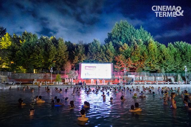 "Cinema&Terme" fa il bis. Pellicole e incontri, coccolati dalla piscina monumentale