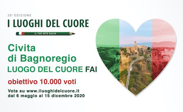 Luoghi del Cuore FAI, Civita di Bagnoregio al 22esimo posto in Italia e al terzo nel Lazio