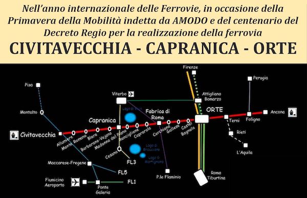 "Corridoio ferroviario trasversale Civitavecchia-Orte-Ancona occasione di rilancio dell'Italia Centrale"