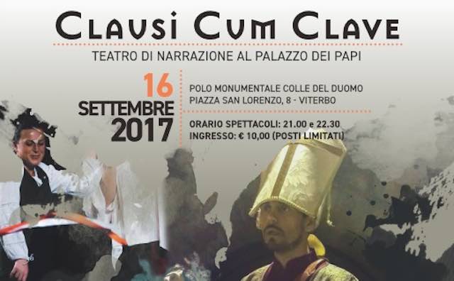 "Clausi cum clave". Il Palazzo dei Papi ospita il teatro di narrazione
