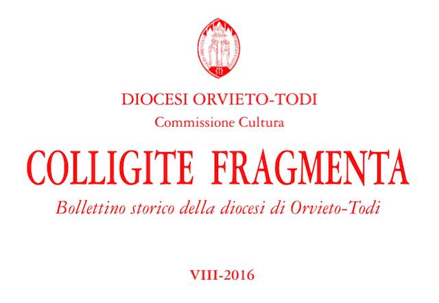 Si presenta l'VIII numero del Bollettino Storico della Diocesi "Colligite Fragmenta"