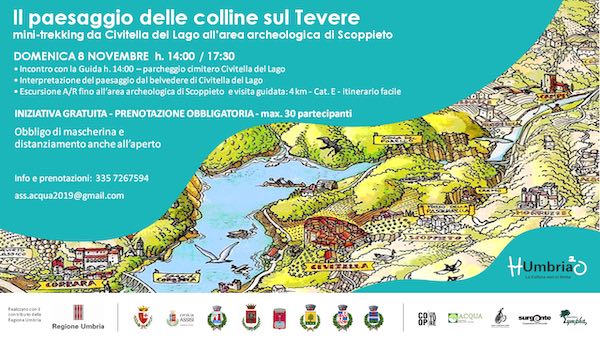 "Il paesaggio delle colline sul Tevere". Mini-trekking da Civitella del Lago a Scoppieto