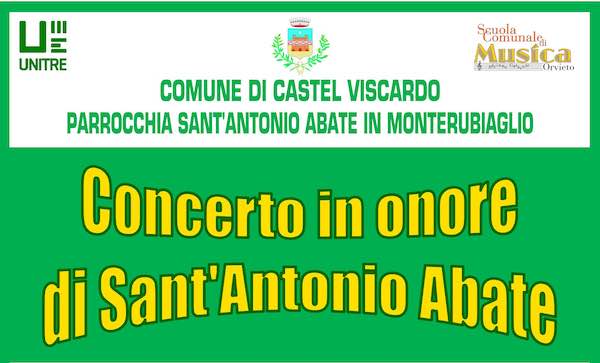 Concerto in onore di Sant'Antonio Abate nella Chiesa di Monterubiaglio