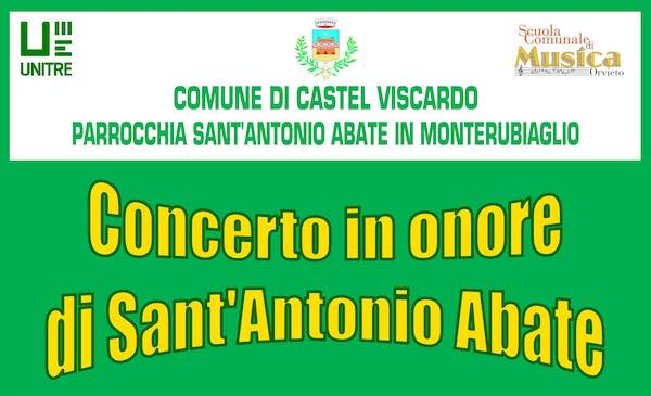 Concerto in onore di Sant'Antonio Abate a Monterubiaglio