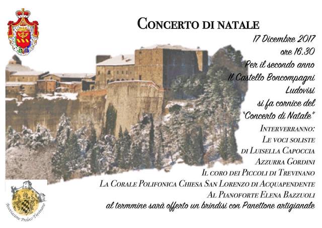 "Concerto di Natale" nel Castello Boncompagni Ludovisi di Trevinano