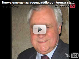 Orvieto: Conferenza stampa straordinaria del Sindaco Concina sulla nuova emergenza acqua, ascolta l'audio