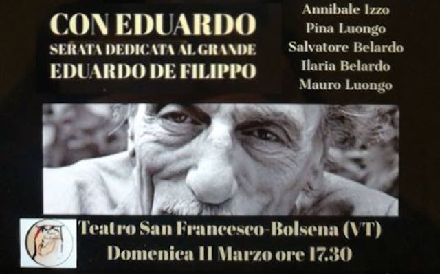 "Con Eduardo". Omaggio a De Filippo al Teatro San Francesco
