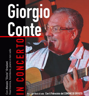 Concerto dello  Chansonnier  Giorgio Conte per "Maggio d'Autore". Venerdì sera al Mancinelli
