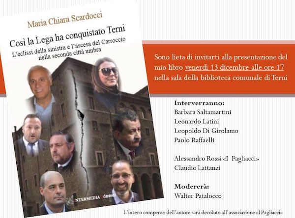 Maria Chiara Scardocci presenta "Così la Lega ha conquistato Terni"