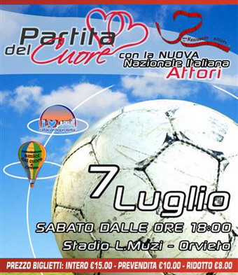 Allo Stadio "Muzi" va in campo la solidarietà. Insieme Nazionale Attori e CittaCardioprotetta 