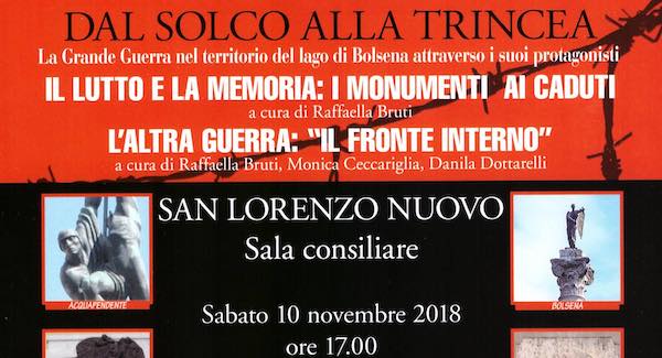 "Dal solco alla trincea". In Bibilioteca si presentano due volumi dedicati alla Grande Guerra