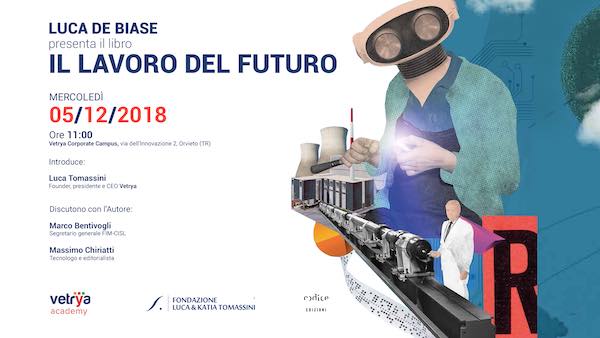 Luca De Biase presenta il libro "Il lavoro del futuro" al Vetrya Corporate Campus