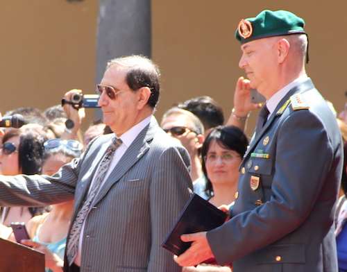 Basco verde ad honorem al procuratore Pier Luigi Dell'Osso