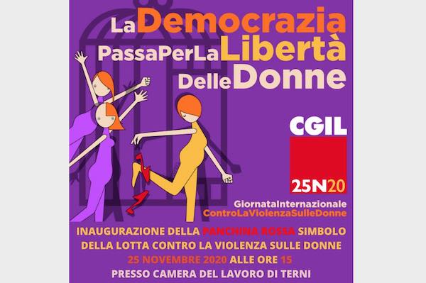 Cgil contro la violenza sulle donne, iniziative a Terni e Perugia