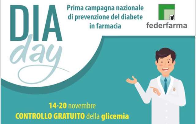 "DiaDay" per la prevenzione del diabete. Screening gratuito in farmacia