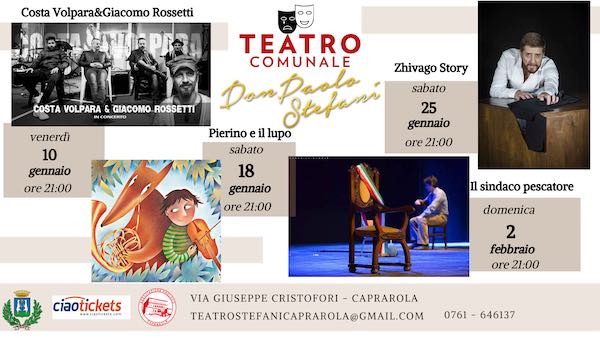 Gennaio sul palco al Teatro Comunale "Don Paolo Stefani"